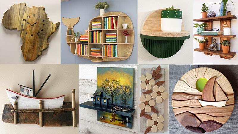 تزیین دیوار با چوب