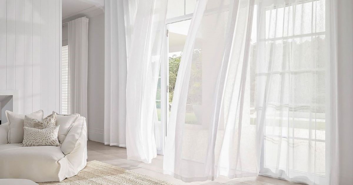 مدل پردهای جدید پذیرایی ساده حریر