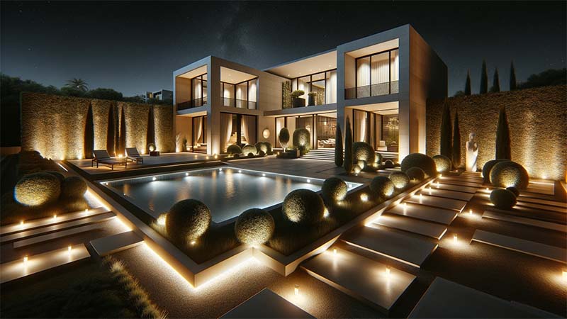 نورپردازی در ویلا